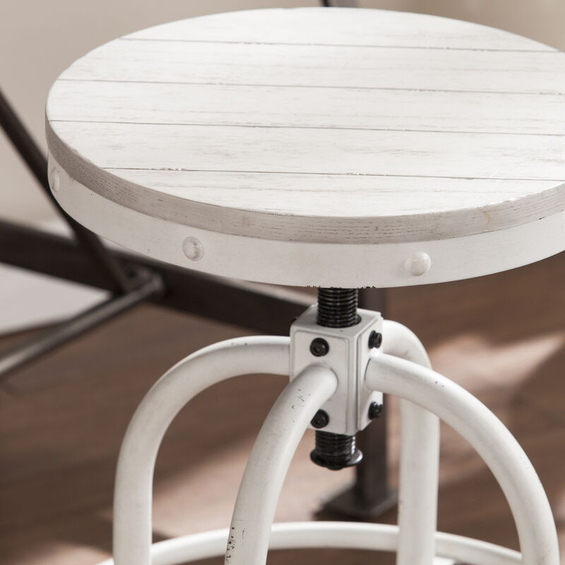 Industrial Adjustable Height Swiveling Stool