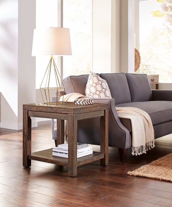 Craster Wood Square Side Table