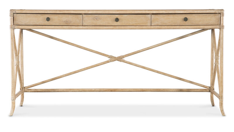 Retreat Pole Rattan Console