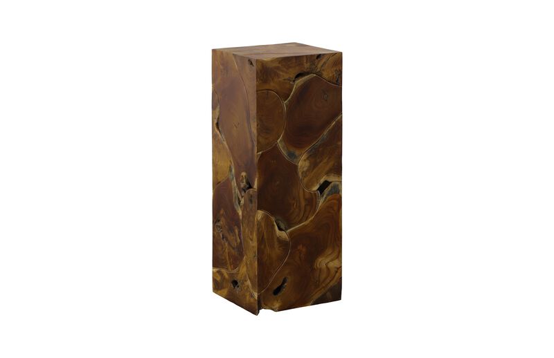Teak Slice Medium Pedestal