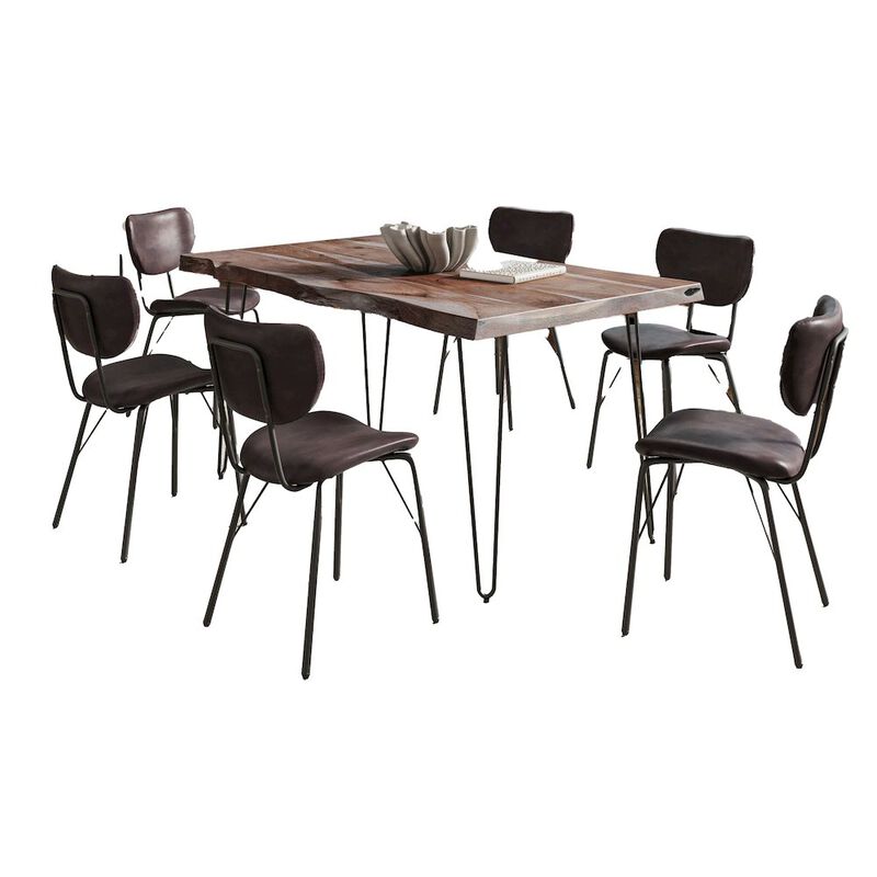 Jofran Nature's Edge 60 Seven Piece Modern Dining Set
