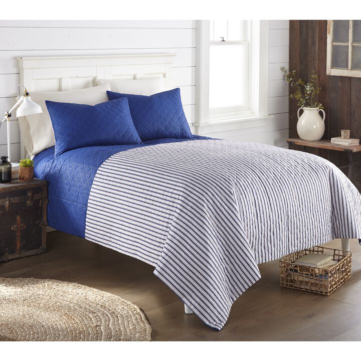 Seersucker 6-in-1 Quilt Set Americana Stripe