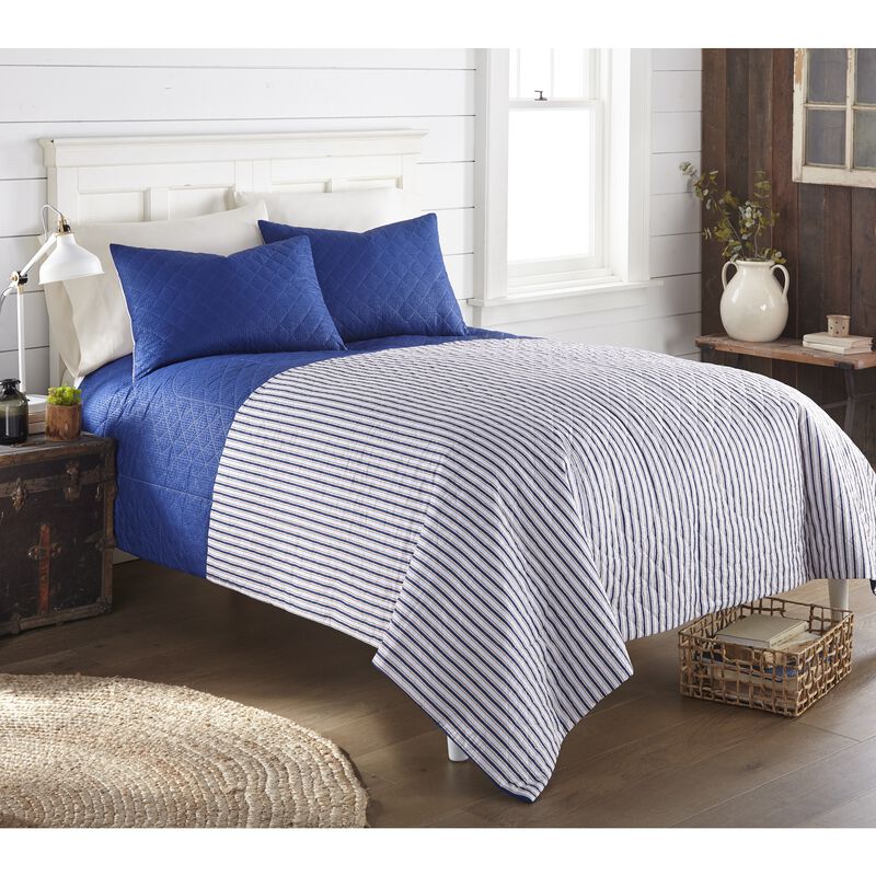 Seersucker 6-in-1 Quilt Set Americana Stripe