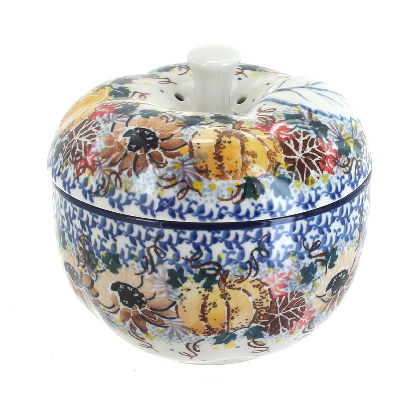 Blue Rose Polish Pottery Teresa Apple Baker