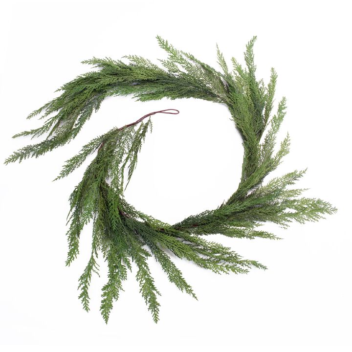 Cedar Garland for Holiday and Winter Home Décor (Set of 2)