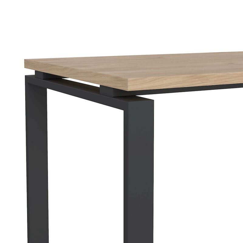 Tvilum Sign Home Office Writing Office Desk, Jackson Hickory/Matte Grey