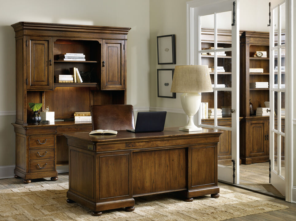 Archivist Executive Desk in Dark Wood