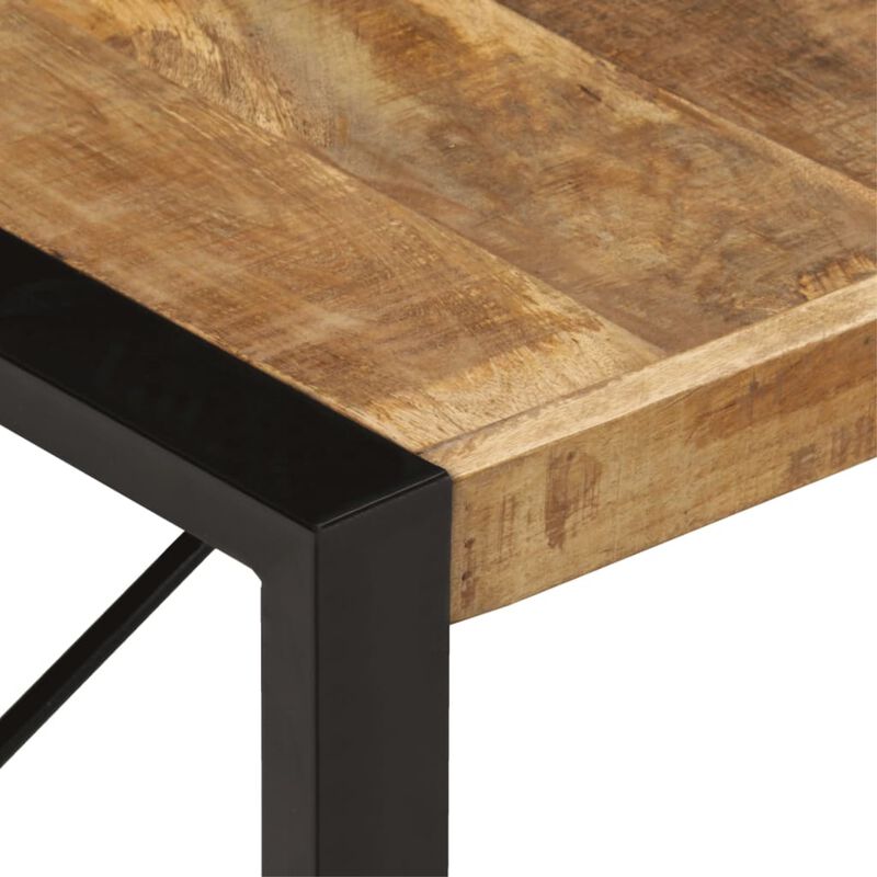 vidaXL Coffee Table 55.1"x27.6"x15.7" Rough Mango Wood