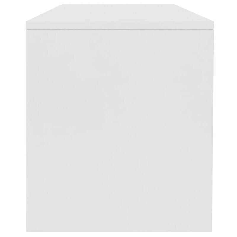 Exquisite Scandinavian Coffee Table with Shelf | High-Quality Chipboard | Stylish Organization | Easy to Clean | Hassle-Free Assembly | 39.4x15.7x15.7 | White