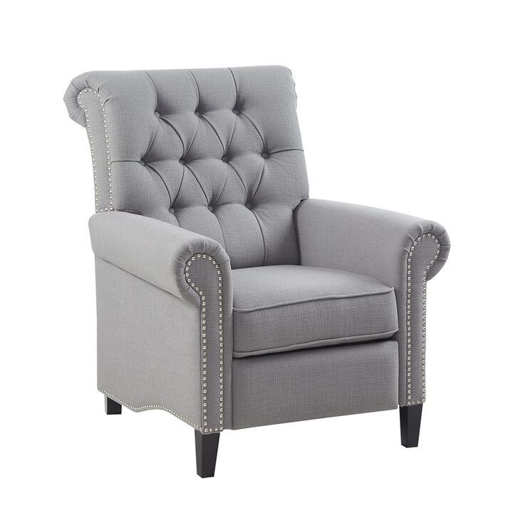 Gracie Mills Rhys Button Tufted Back Recliner