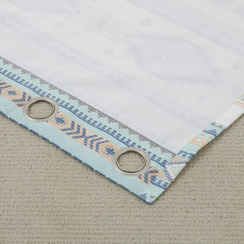 Greenland Home Fashions Barefoot Bungalow Phoenix Window Valance - 84x16", Turquoise
