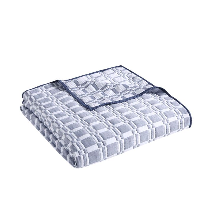 Gracie Mills Jefferey Reversible Matelasse 3-Piece Coverlet Set