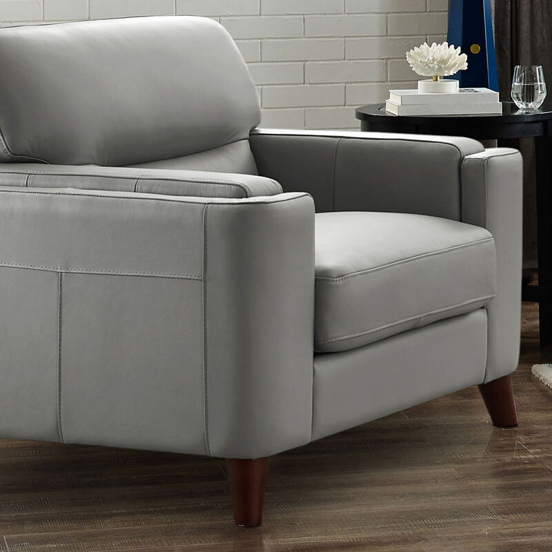 Elm Top Grain Leather Chair