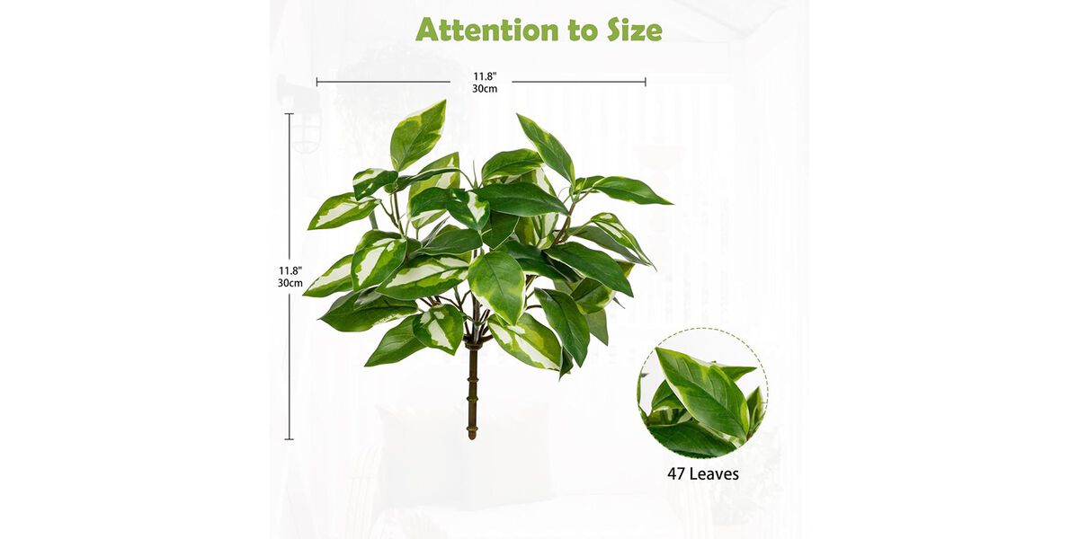 2 Bundles Artificial Greenery Stems Faux
