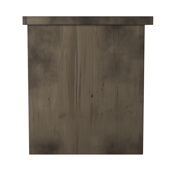 Bridgevine Home Barnwood Finish Solid Wood Side Table