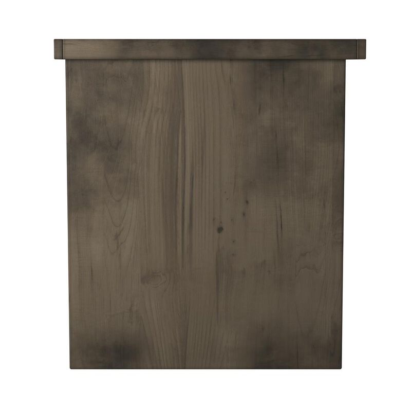 Bridgevine Home Barnwood Finish Solid Wood Side Table