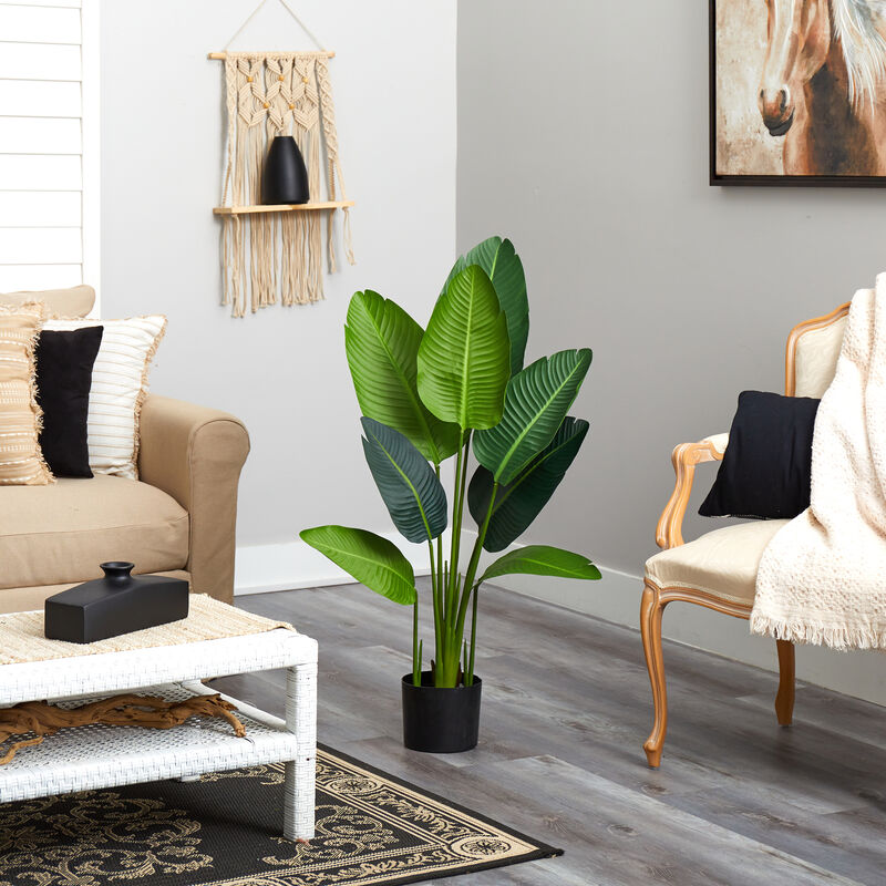 Nearly Natural 4-ft Travelers Palm Artificial Tree