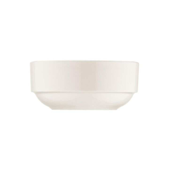 Banquet dia.4.75" h:2" 12 oz. Round Warm White Porcelain Bowl (Set of 4)