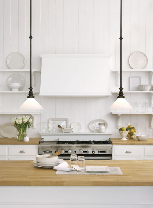 Boston Pendant in Bronze with White Glass Shade