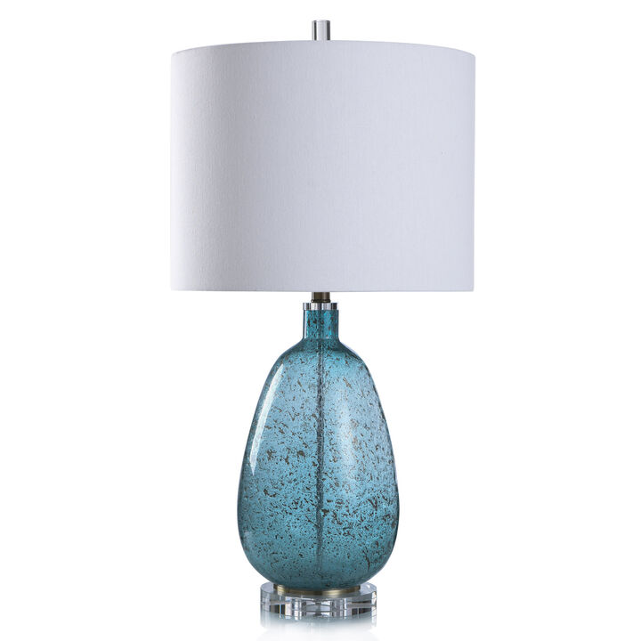 Tinted Turquoise Table Lamp