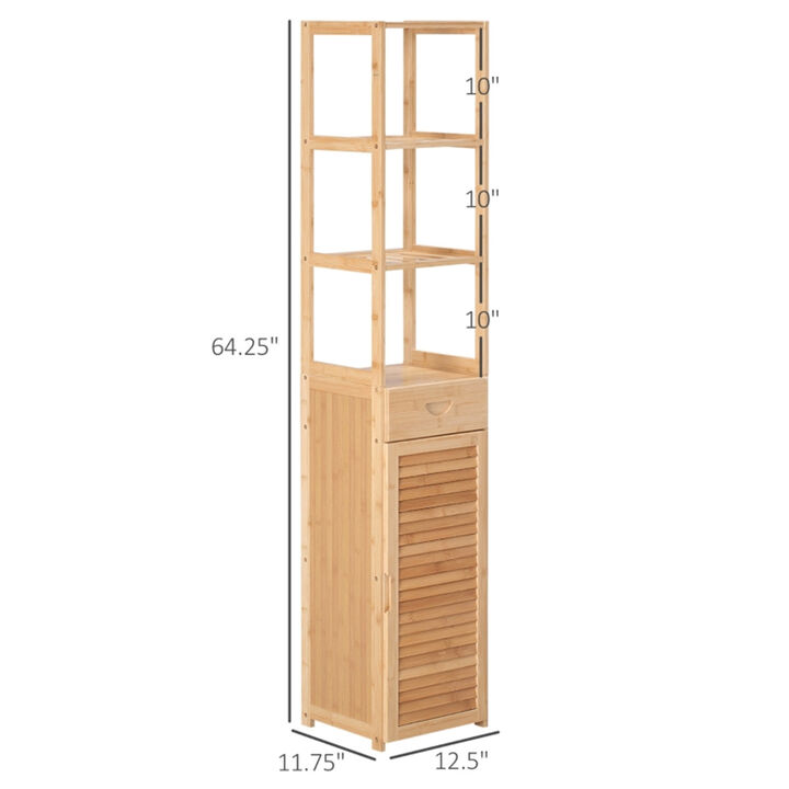 Bathroom Cabinet with Built-in Laundry Basket for Storage and Organization