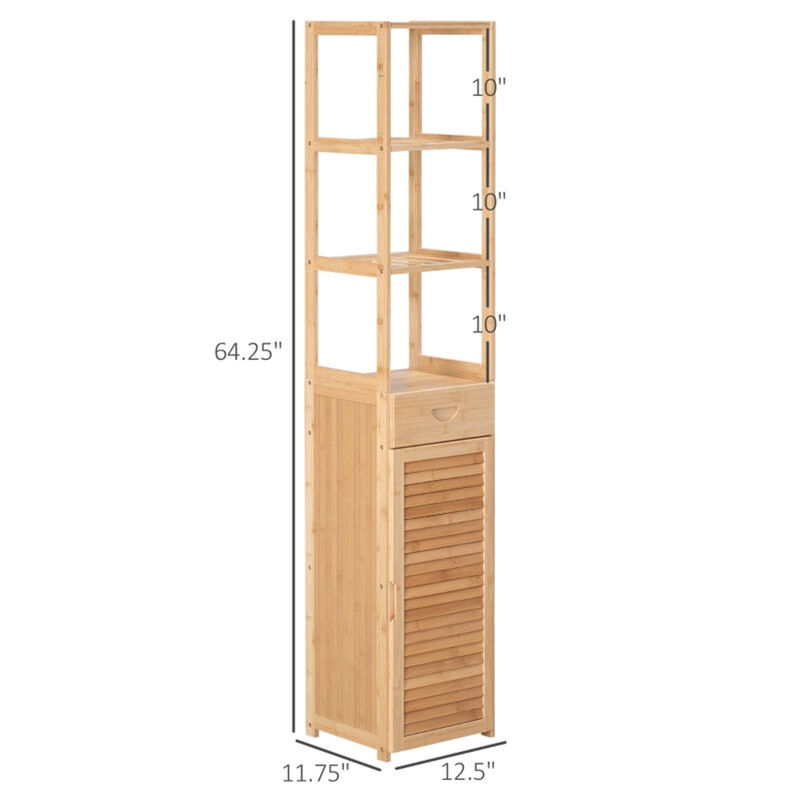 Bathroom Cabinet with Built-in Laundry Basket for Storage and Organization