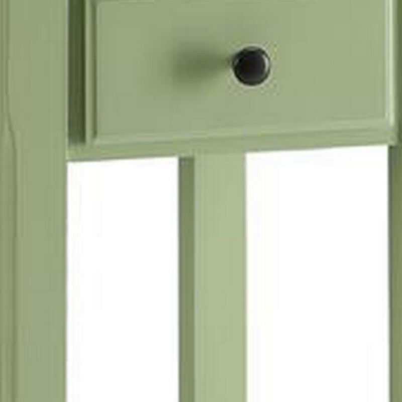Amiable Side Table, Light Green-Benzara
