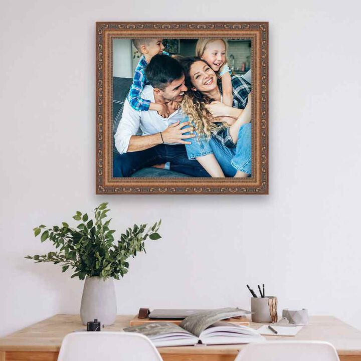 Antique Gold Square Picture Frame