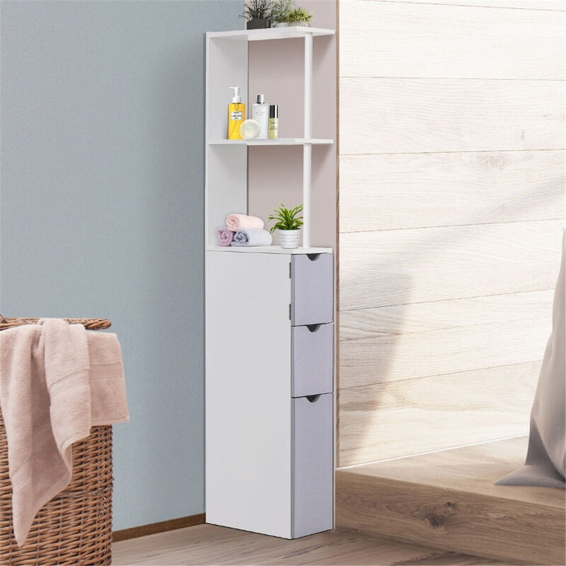 Bathroom Storage Cabinet with Shelves & Doors for Space-Saving Organization & Stylish Décor