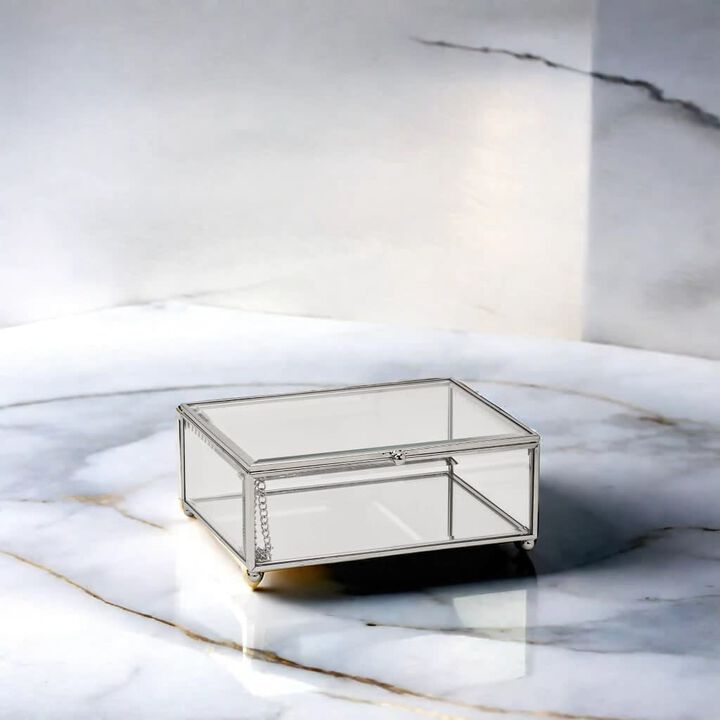5.5" Claro Hinged Glass Box