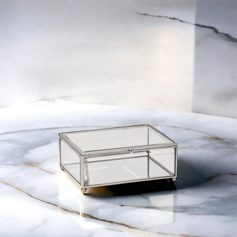5.5" Claro Hinged Glass Box