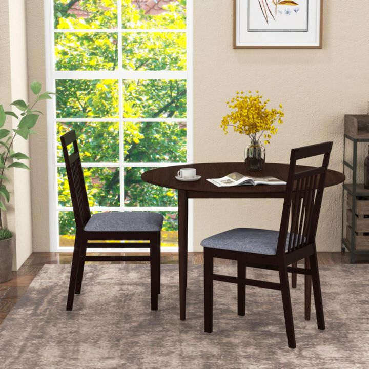 Hivvago Upholstered Dining Chair Set of 2