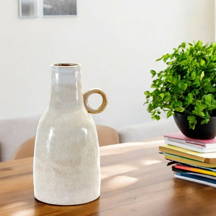 Handcrafted Ceramic Jug for Drinks and Kitchen Storage