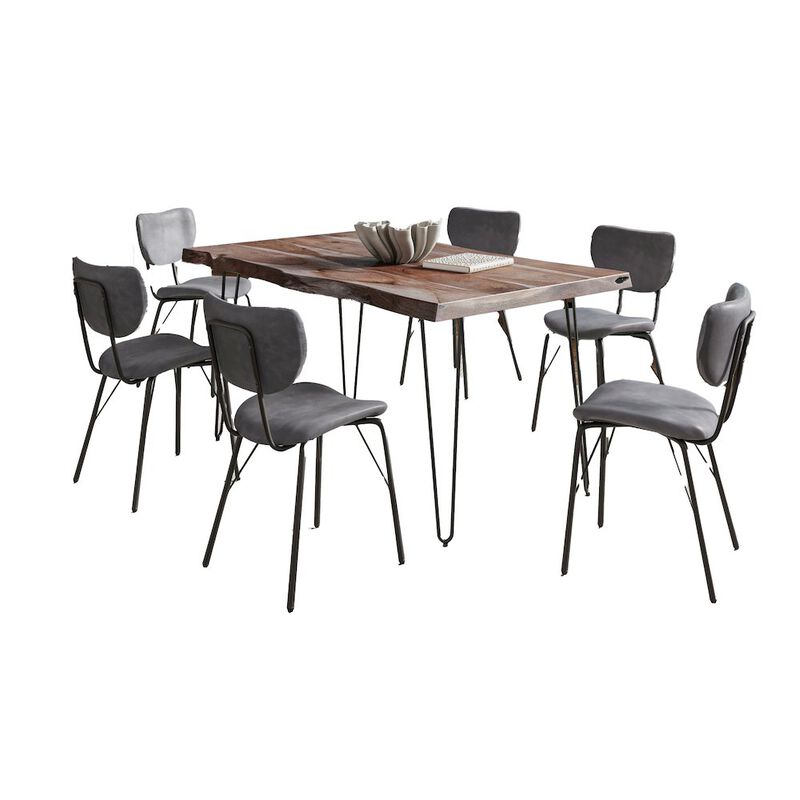 Jofran Nature's Edge 60 Seven Piece Modern Dining Set