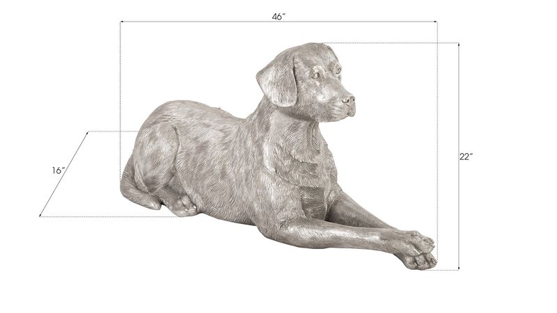 Laying Labrador Sculpture