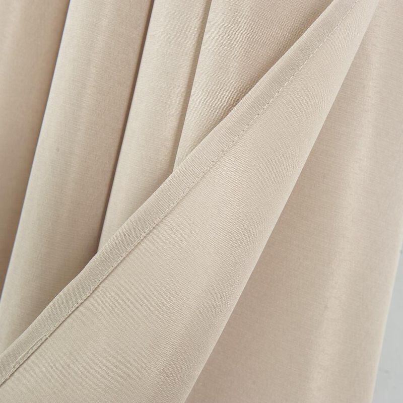 Olivia Gray Gilbert Solid Single Grommet Curtain Panel Pair - 54x84", Taupe
