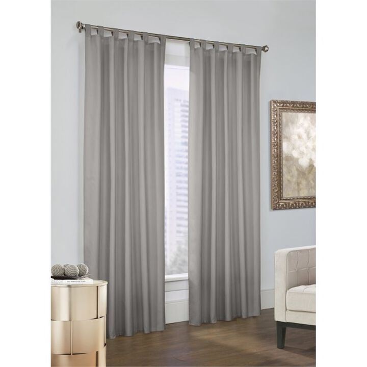Commonwealth Thermalogic Prescott 2-Piece Fashionable and Functional Tab Top Panel - 80x63" - Burgundy