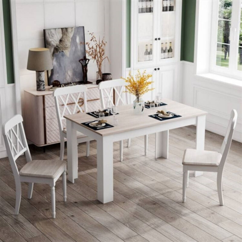 Modern Wooden Finish Table – Use as Kitchen Dining Table or Computer Desk