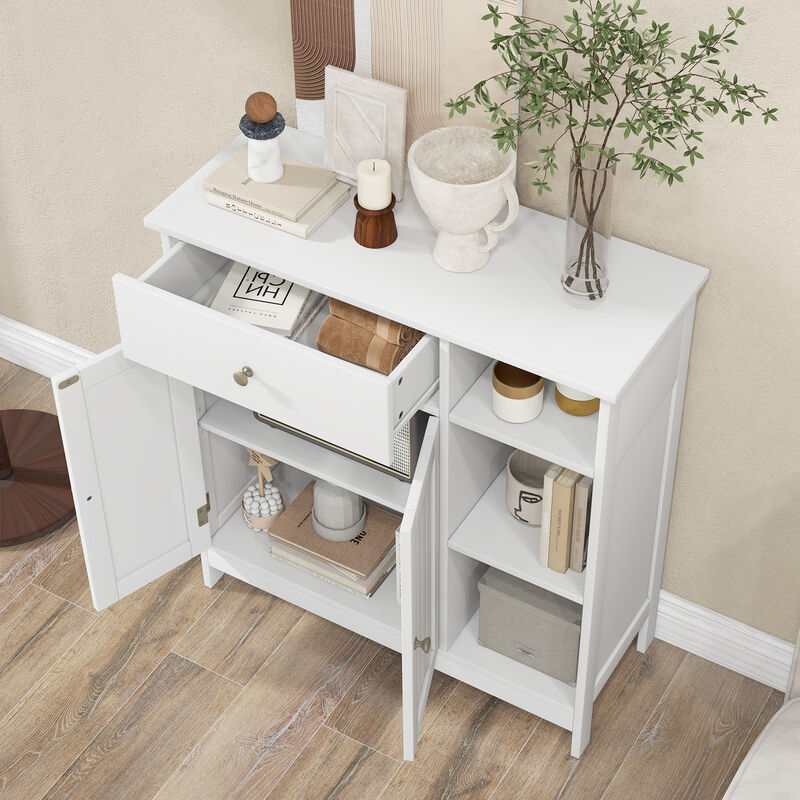 Freestanding Bathroom Cabinet Storage Organizer with 1 Large Drawer