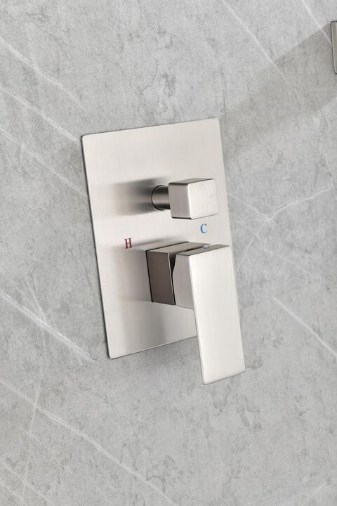 Wall Mounted Rain Shower System, Modern High Pressure Shower Head for Full Body Coverage