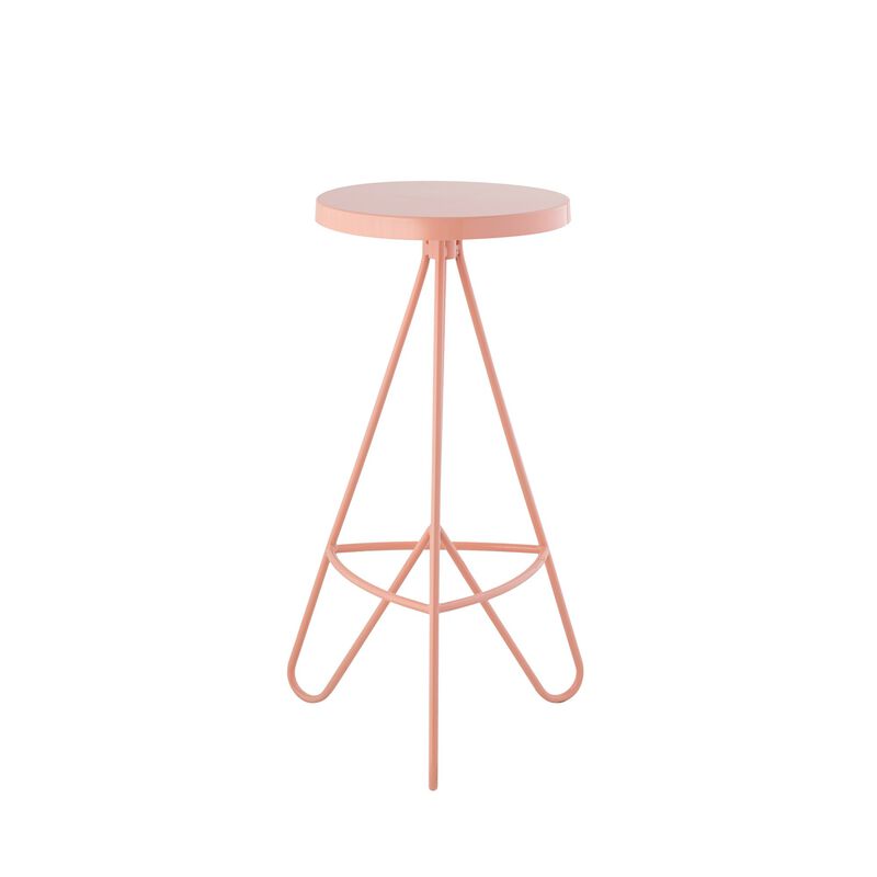 Trinity 30" Modern Industrial Iron Tripod Backless Bar Stool