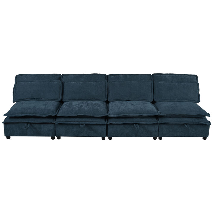 Merax Polyester Double-Layer Cushion Modular Sofa