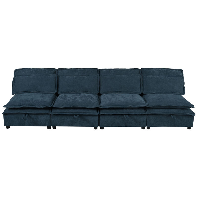 Merax Polyester Double-Layer Cushion Modular Sofa