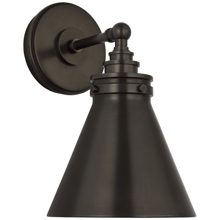 Parkington Small Single Wall Light in Bronze