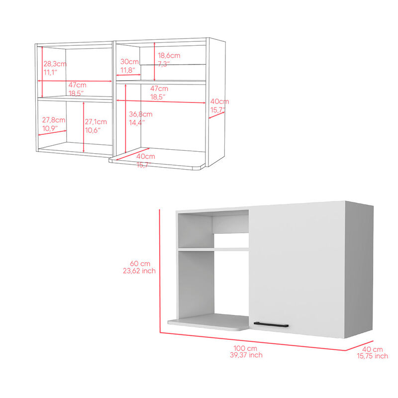 Wall Cabinet Burwood Kitchen, Kitchen, White