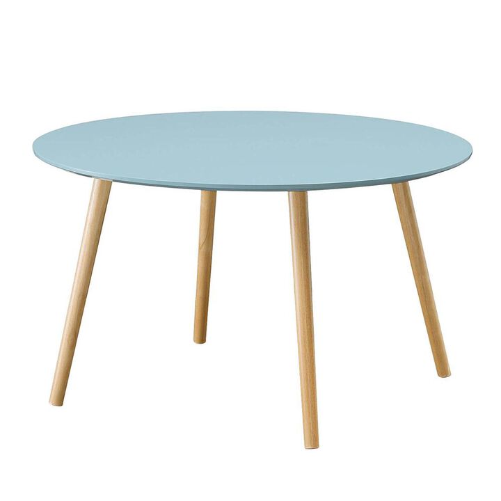 Convenience Concepts Oslo Round Coffee Table, Sea Foam