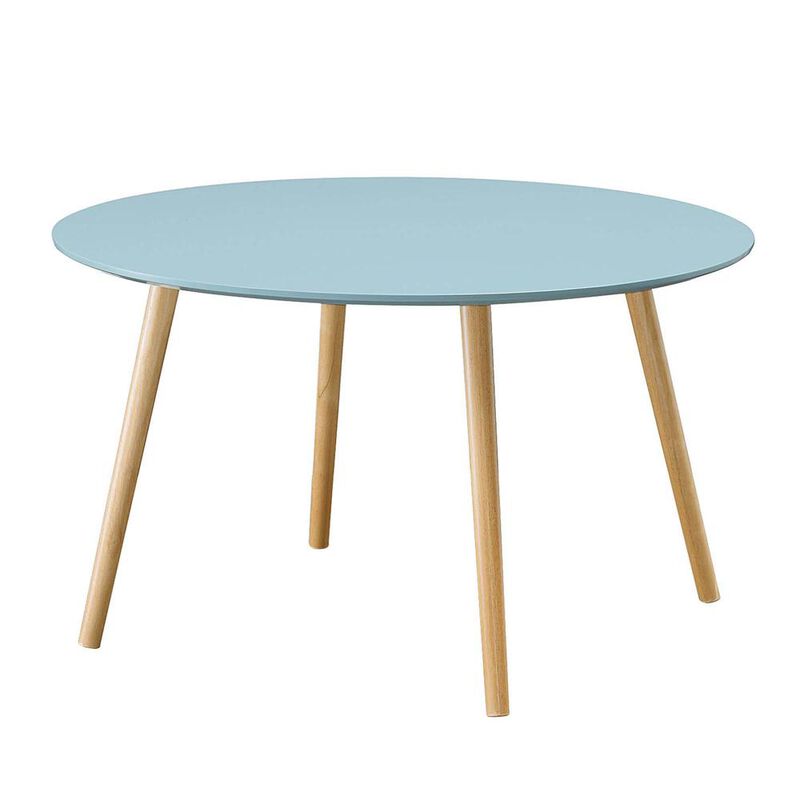 Convenience Concepts Oslo Round Coffee Table, Sea Foam