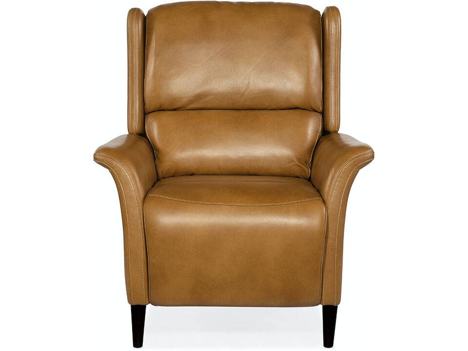 Deacon Leather Power Recliner in Camel