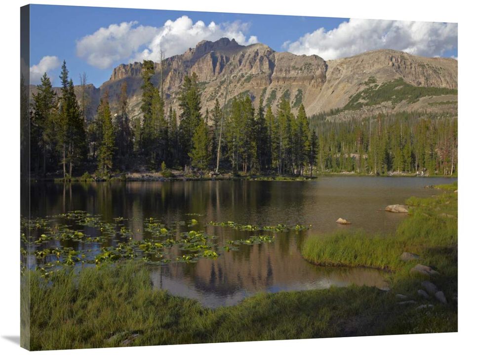 Butterfly Lake, Uinta Range, Utah-Canvas Art-40x30