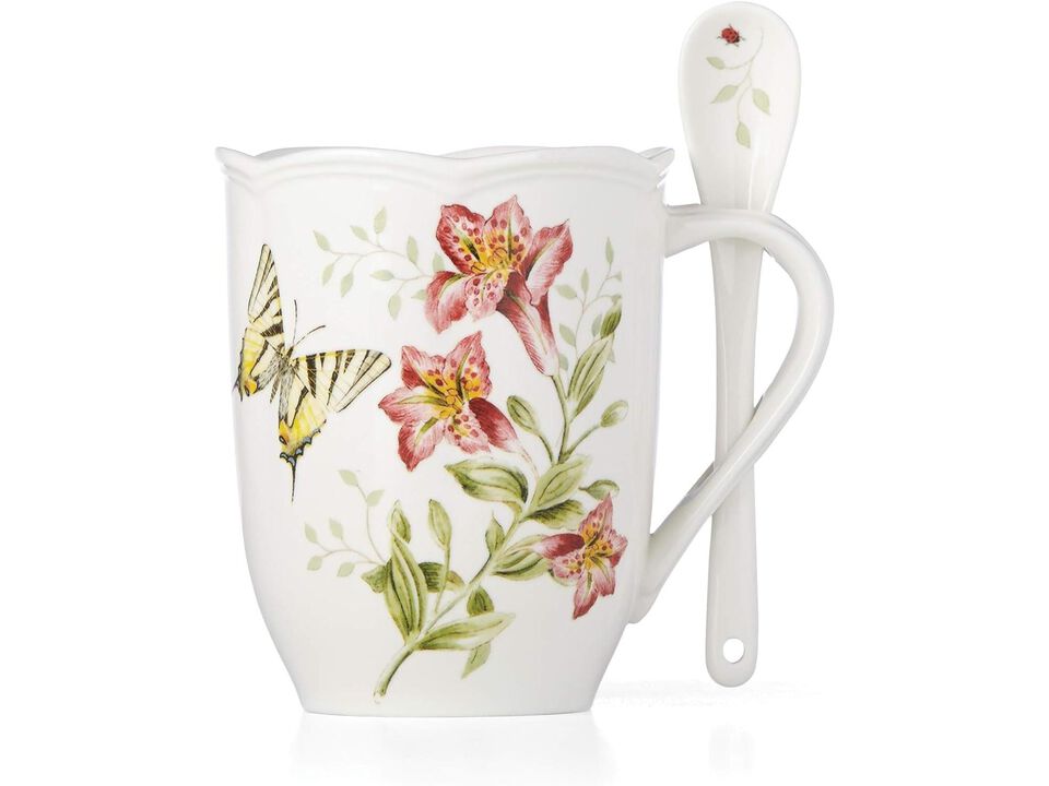 Lenox Butterfly Meadow Mug & Spoon